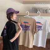 ビッグプリントデザインがオシャレなTシャツ 半袖 バックプリント | maison de LATIR | 詳細画像1