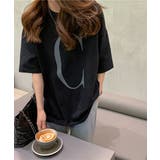 アルファベットプリントがビッグTシャツ フロントプリント 英字 | maison de LATIR | 詳細画像10 