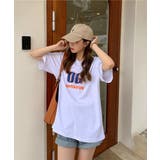 立体英字ロゴがポイントのTシャツ フロントプリント 英字プリント | maison de LATIR | 詳細画像2
