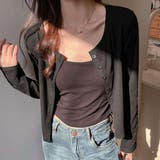 さらっと羽織れて着まわしやすい、ベーシックなクルーネック春カーディガン 春 春服 | maison de LATIR | 詳細画像2 