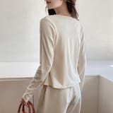 さらっと羽織れて着まわしやすい、ベーシックなクルーネック春カーディガン 春 春服 | maison de LATIR | 詳細画像5 