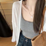 軽やかな透け感とゆったりシルエットで抜け感をまとうシアー春夏カーディガン 薄手 … | maison de LATIR | 詳細画像4 