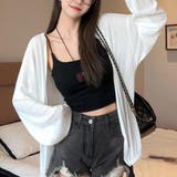 軽やかな透け感とゆったりシルエットで抜け感をまとうシアー春夏カーディガン 薄手 … | maison de LATIR | 詳細画像6 