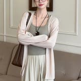 ベージュ | 軽やかな透け感とゆったりシルエットで抜け感をまとうシアー春夏カーディガン 薄手 … | maison de LATIR