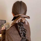 後ろ姿を華やかにするシュシュ 上品 ツヤ感 | maison de LATIR | 詳細画像5 