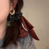 ブラウン | オフィスシーンを華やかにするリボンシュシュ ヘアアクセサリー ヘアアクセ | maison de LATIR