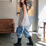 透け感レイヤードキャミソールビスチェ レディース レイヤードトップス | maison de LATIR | 詳細画像9 