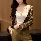 1枚でもインナーでも映える配色ダブルストラップリブキャミソール レディース キャ… | maison de LATIR | 詳細画像12