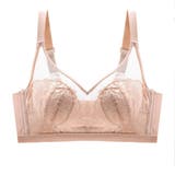 ベージュ | 華やかさと機能性が両立したブラジャー 軽さ 透け感 | maison de LATIR