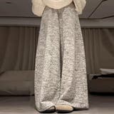 ブラウン | 軽やかに旬の着こなしを楽しむワイドパンツ フルレングス ボトム | maison de LATIR