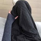 軽やかで快適に着こなせるワイドパンツ フルレングス チェック柄 | maison de LATIR | 詳細画像6