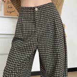 軽やかで快適に着こなせるワイドパンツ フルレングス チェック柄 | maison de LATIR | 詳細画像11