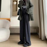 オフィスカジュアルなレディースコーデュロイワイドパンツ ボトム オフィスカジュアル | maison de LATIR | 詳細画像5 