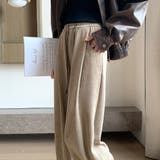 オフィスカジュアルなレディースコーデュロイワイドパンツ ボトム オフィスカジュアル | maison de LATIR | 詳細画像11 