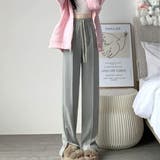 グレー | 動きやすさも今っぽさもちょうどいいスエットスラックス ラガー 立体感 | maison de LATIR