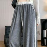 ラクなのに今っぽい。頼れるレイヤード調レースワイドパンツ ボトム フルレングス | maison de LATIR | 詳細画像3 