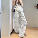 さらりと纏う、抜け感ナチュラル。リネンドットパンツ ワイドパンツ レディース | maison de LATIR | 詳細画像4