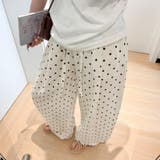 さらりと纏う、抜け感ナチュラル。リネンドットパンツ ワイドパンツ レディース | maison de LATIR | 詳細画像5