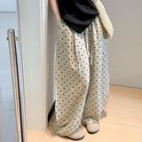 さらりと纏う、抜け感ナチュラル。リネンドットパンツ ワイドパンツ レディース | maison de LATIR | 詳細画像8