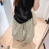 さらりと纏う、抜け感ナチュラル。リネンドットパンツ ワイドパンツ レディース | maison de LATIR | 詳細画像9