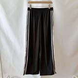 ラクなのにおしゃれ見えする夏服ナイロンワイドパンツ。サイドラインレースワイドパン… | maison de LATIR | 詳細画像11 