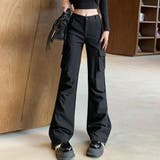 カーゴディテールでシンプルコーデを格上げ、夏服フレアワイドパンツ 。カーゴパンツ… | maison de LATIR | 詳細画像2