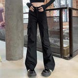 カーゴディテールでシンプルコーデを格上げ、夏服フレアワイドパンツ 。カーゴパンツ… | maison de LATIR | 詳細画像1