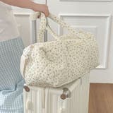 たっぷり収納できる、花柄キルティングトラベルバッグ ボストンバッグ レディース | maison de LATIR | 詳細画像4 