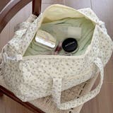 たっぷり収納できる、花柄キルティングトラベルバッグ ボストンバッグ レディース | maison de LATIR | 詳細画像11 