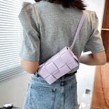 パープル | センスが光る大人ラインのボディバッグ フェイクレザー ショルダーバッグ | maison de LATIR