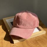 ピンク | 大人カジュアルコーデにおすすめ コーデュロイキャップ ユニセックス | maison de LATIR