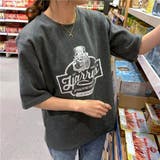 グレー | ヴィンテージ風なロゴプリントがTシャツ 半袖 カジュアル韓国ファッション | maison de LATIR