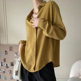 イエロー | くたっとしたルーズなシルエットが大人可愛いシャツ 綺麗め カジュアル | maison de LATIR