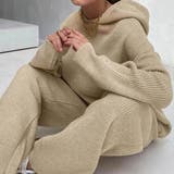 ベージュ | カジュアルにラフな着心地セットアップ レディース セットアップ | maison de LATIR