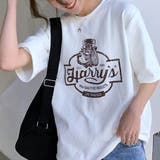 ホワイト | ヴィンテージ風なロゴプリントがTシャツ 半袖 カジュアル韓国ファッション | maison de LATIR