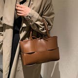 ブラウン | コーデに大人っぽさをプラスしてくれるBAG フェイクレザー トートバッグ | maison de LATIR