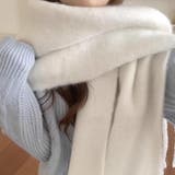 やさしいパステルカラーで冬コーデを彩る、大判マフラー レディース 大判マフラー | maison de LATIR | 詳細画像7