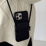 ベージュ | ポケットが付いた便利なショルダーコード付きスマホケース 斜め掛け お財布 | maison de LATIR