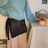 ブラック | 大人こなれ感を演出するラップスカート ファッション雑貨 アクセサリー | maison de LATIR