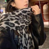 グレー | シンプルなトップスと相性抜群ソフトタッチレオパードストール 総柄 ファッション雑貨 | maison de LATIR