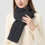 軽あったか、冬コーデのおしゃれ中綿マフラー 携帯 持ち歩き | maison de LATIR | 詳細画像3 