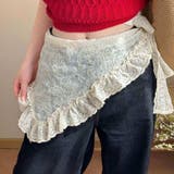 クリーム | 巻くだけで装いに表情をプラス。春に使えるマルチフリルレースアクセサリー ホーム … | maison de LATIR