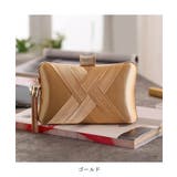 フロントのクロスデザインが上品なビーズタッセル付きクラッチバッグ ミニバッグ | maison de LATIR | 詳細画像13