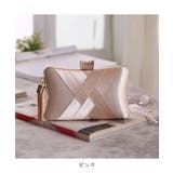 フロントのクロスデザインが上品なビーズタッセル付きクラッチバッグ ミニバッグ | maison de LATIR | 詳細画像14
