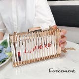 透け感がゴールド格子クリアバッグ ミニバッグ チェーンバッグ | maison de LATIR | 詳細画像1