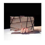 上品な光沢が目を惹くボックス型パーティーバッグ 2way ラメ | maison de LATIR | 詳細画像3