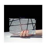 上品な光沢が目を惹くボックス型パーティーバッグ 2way ラメ | maison de LATIR | 詳細画像7