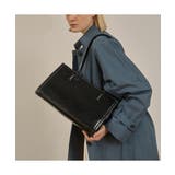 高級感のあるフェイクレザーを使用したトートバッグ キレイめ かっちり | maison de LATIR | 詳細画像4 