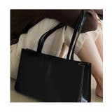 高級感のあるフェイクレザーを使用したトートバッグ キレイめ かっちり | maison de LATIR | 詳細画像5 