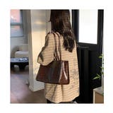 高級感のあるフェイクレザーを使用したトートバッグ キレイめ かっちり | maison de LATIR | 詳細画像8 